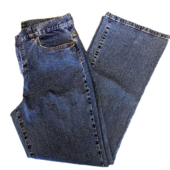 Lauren Ralph Lauren NWT Classic Bootcut, medium blue wash, 98% cotton 12P - Picture 1 of 12